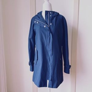 Forever 21 Navy blue coat w hood